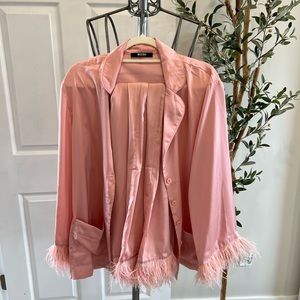 Pink feather pjs miss Lola